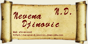 Nevena Đinović vizit kartica